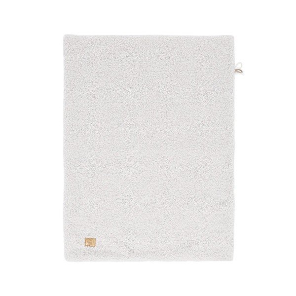 Bijela deka za bebe od sherpa flisa 100x77 cm – Meowbaby
