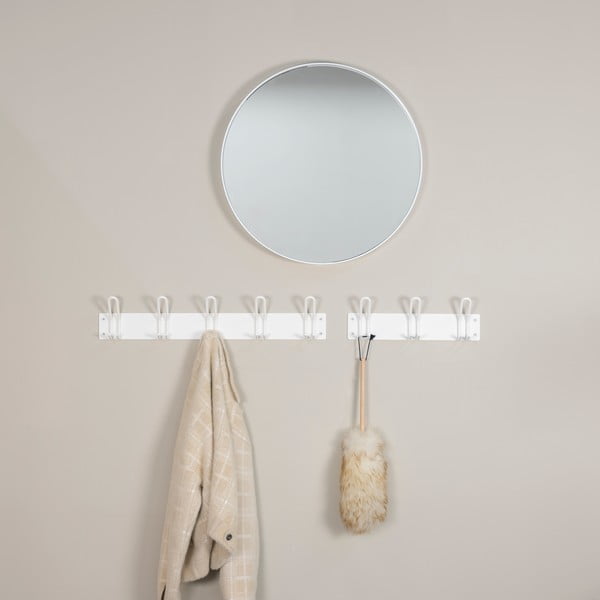 Bijela metalna zidna vješalica 70 cm Miles – Spinder Design-image-1