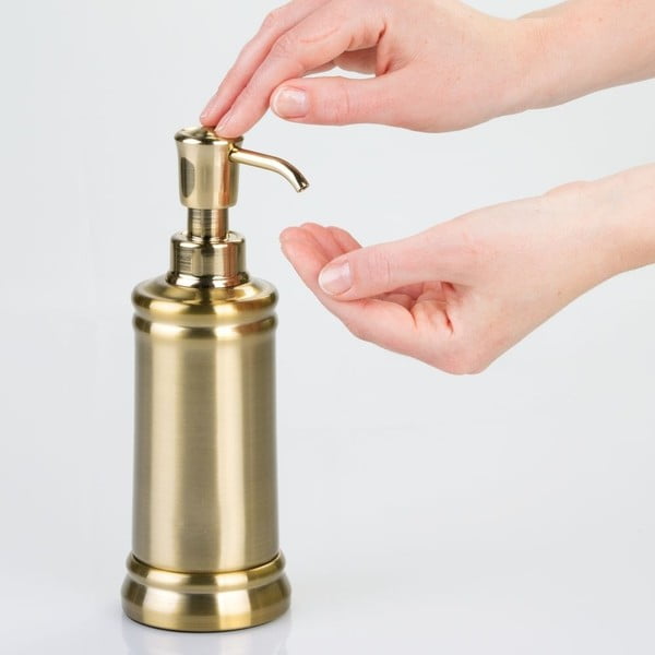 Dozator sapuna od nehrđajućeg čelika u zlatnoj boji iDesign Sutton-image-1