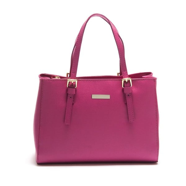 Ružičasta kožna torbica Isabella Rhea Licuala