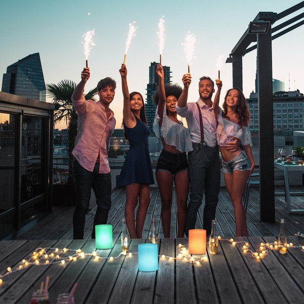 Bijela LED stolna lampa (visina 15 cm) Ceppo – Fischer & Honsel-image-1