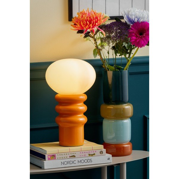 Narančasta stolna lampa keramička (visina 33,5 cm) Catania Aro – Leitmotiv-image-1
