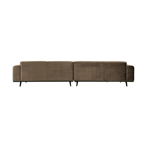 Smeđi baršunasti kauč BePureHome Statement, 372 cm-image-2