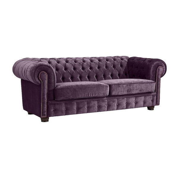 Ljubičasta sofa Max Winzer Norwin Velvet, 174 cm