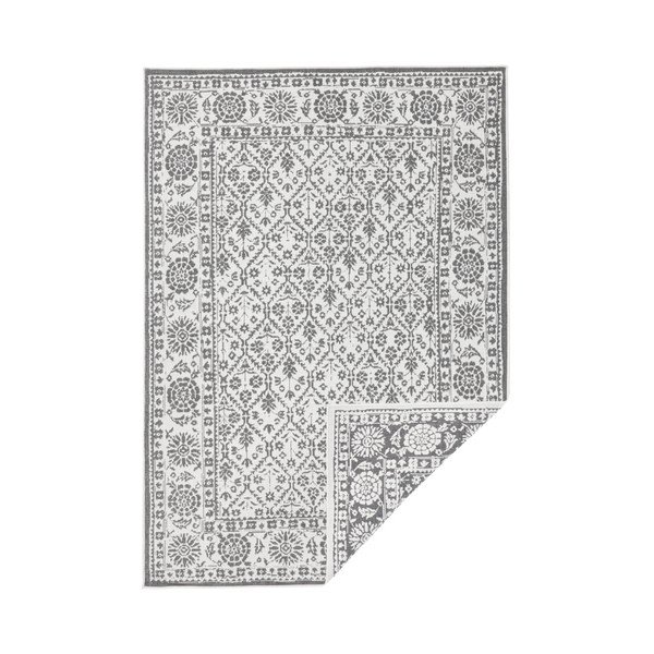 Sivo-krem obostrani tepih prikladan za vanjski Bougari Curacao, 120 x 170 cm-image-1