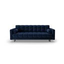 Tamno plava baršunasti sklopiva/s prostorom za odlaganje sofa 222 cm Bali – Cosmopolitan Design