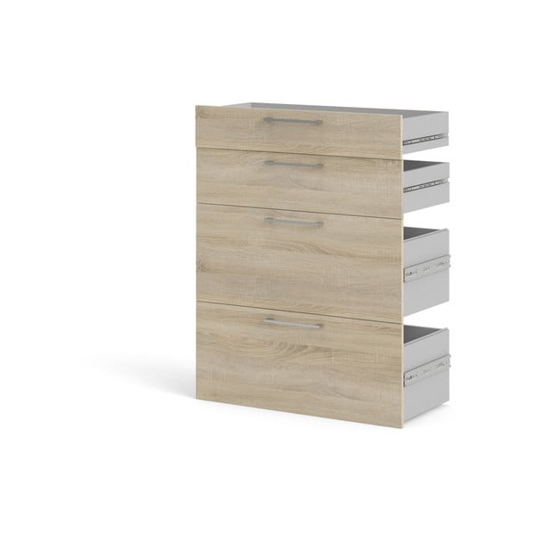 Element - ladice u dekoru hrasta u prirodnoj boji 84x105 cm Prima – Tvilum-image-2