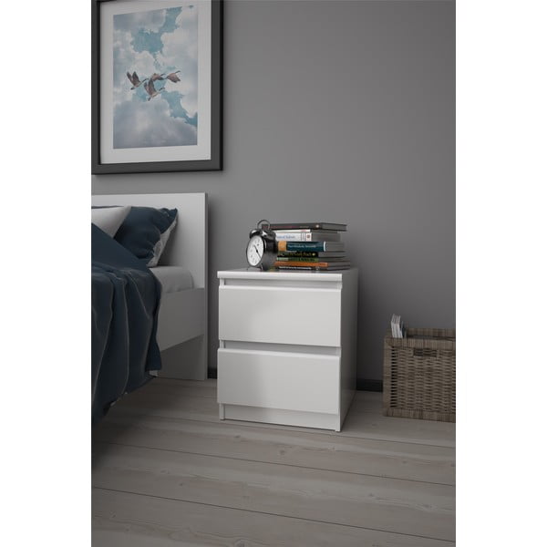 Bijeli noćni ormarić Naia - Tvilum-image-1