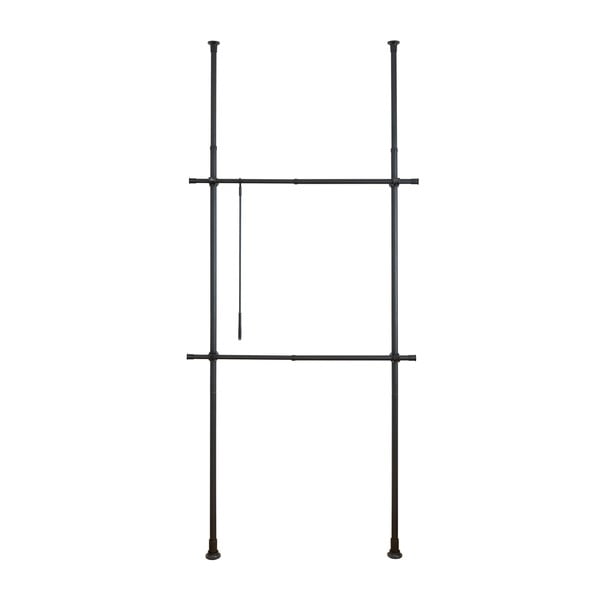 Crni metalni teleskopski stalak za odjeću Herkules – Wenko-image-3
