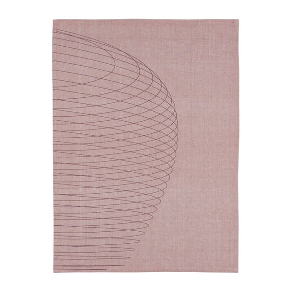 Ružičasti kuhinjski ručnik Zone Circles, 70 x 50 cm
