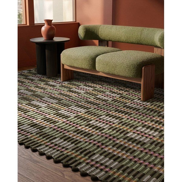 Kaki zeleni ručno rađen tepih 160x230 cm – Asiatic Carpets-image-1