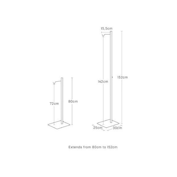 Metalni stalak za tegle za cvijeće (visina 80 cm) Tower – YAMAZAKI-image-4
