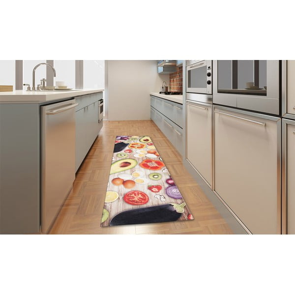 Vrlo izdržljiv kuhinjski tepih Webtappeti Food, 60 x 110 cm