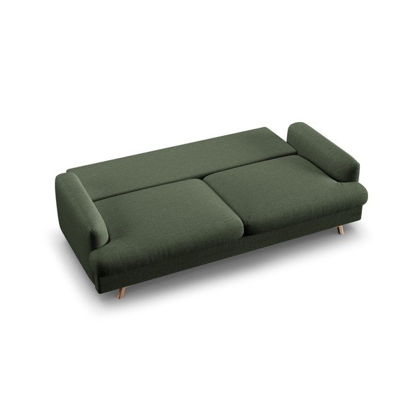Zelena sklopiva/s prostorom za odlaganje sofa 233 cm Naomi – Micadoni -image-4