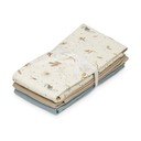 Svijetlo žute pelene u setu 3 kom od organskog pamuka 70x70 cm Sea Garden – Cam Cam Copenhagen