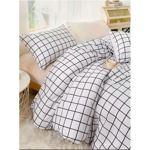Crna posteljina za krevet za jednu osobu 200x140 cm Pled  – Mijolnir-image-1