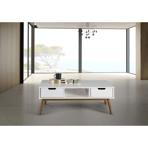 Bijeli konzolni stolić od masivnog borovog drveta, Marckeric Baku-image-4