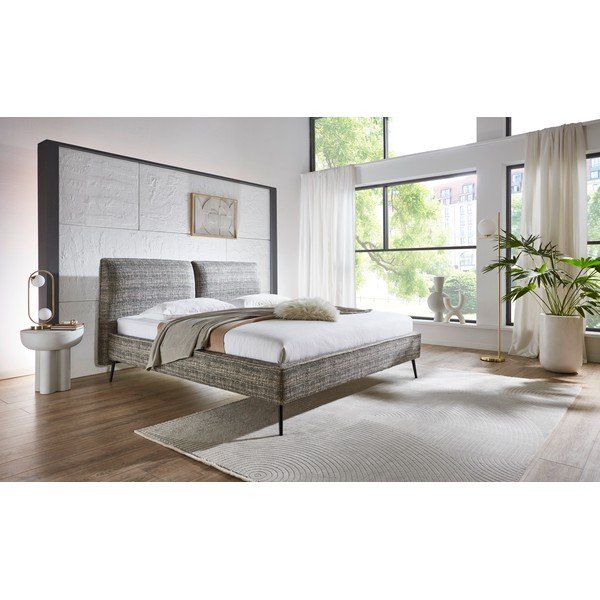 Tamno zeleni tapecirani bračni krevet bez podnice 160x200 cm Infinity – Meise Möbel-image-1