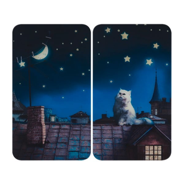 Zaštitni poklopci za štednjak u setu od kaljenog stakla 2 kom 30x52 cm – Maximex