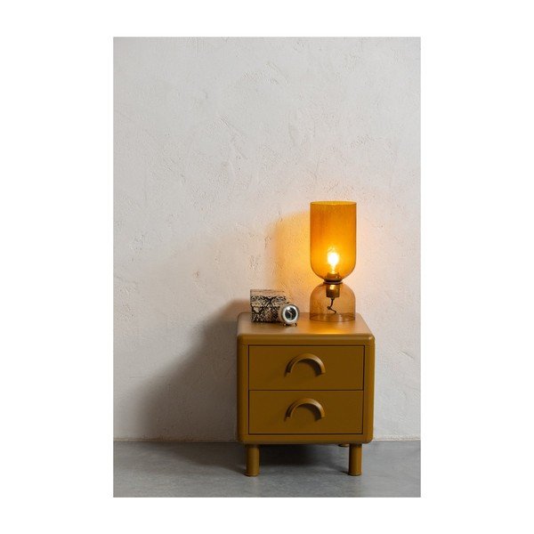 Oker žuti metalni noćni ormarić Rune – WOOOD-image-2