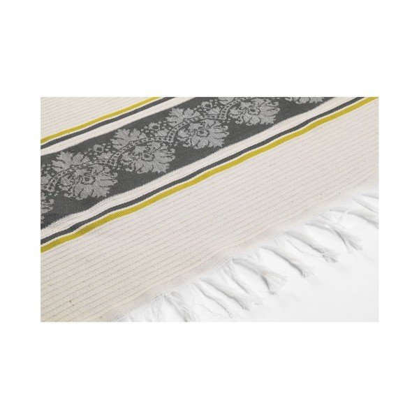 Sivo-bež hamam ručnik Deco Bianca Loincloth Stripe Nurbanu, 80 x 170 cm-image-2