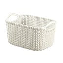 Bijela košara za odlaganje Curver Knit, 3 l