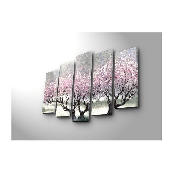 5-dijelna slika na platnu Cherry Blossom-image-3