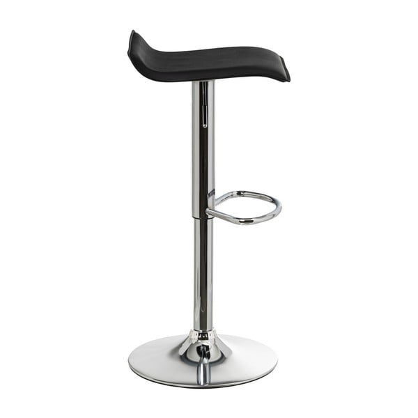 Crne podstavljene barske stolice u setu podesive visine 2 kom (visine sjedala 63 cm) – Casa Selección-image-1