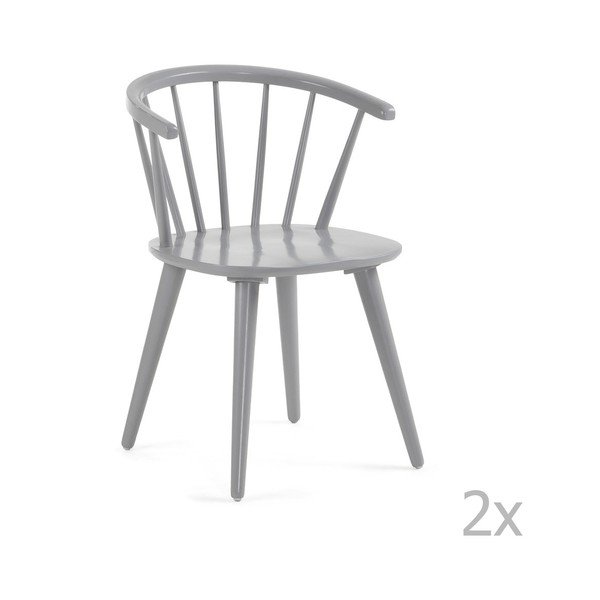 Set od 2 sive blagovaonske stolice La Forma Krise