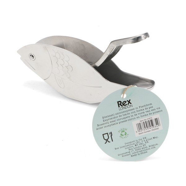 Preša za citruse od nehrđajućeg čelika Fish – Rex London-image-4