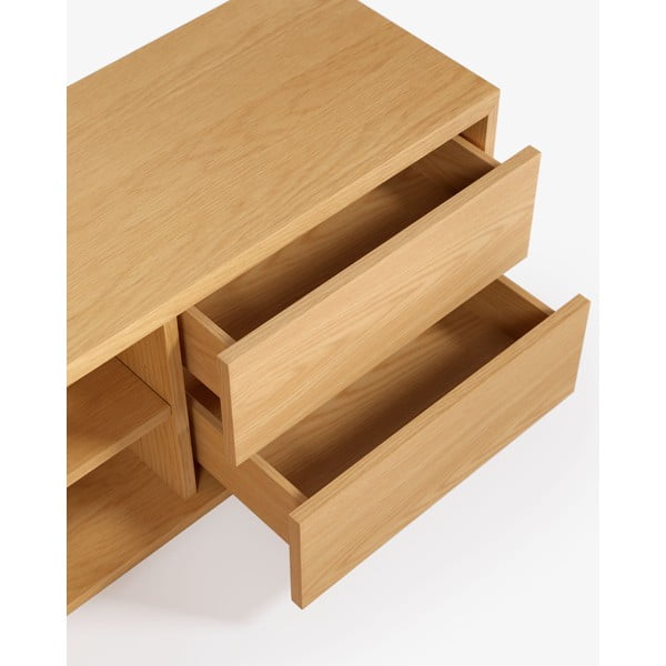 TV komoda u dekoru hrasta u prirodnoj boji 150x44 cm Abilen - Kave Home-image-3