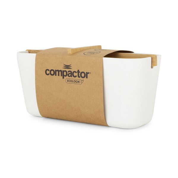 Bijeli organizator za kupaonicu Compactor Ecologic, 21 x 8 cm-image-2