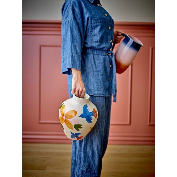 Ručno oslikana vaza od kamenine (visina 27 cm) Maricala – Bloomingville-image-3