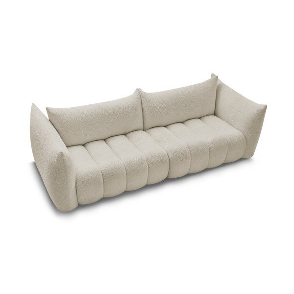 Bež sofa od bouclé tkanine 286 cm Azra – Bobochic Paris-image-3
