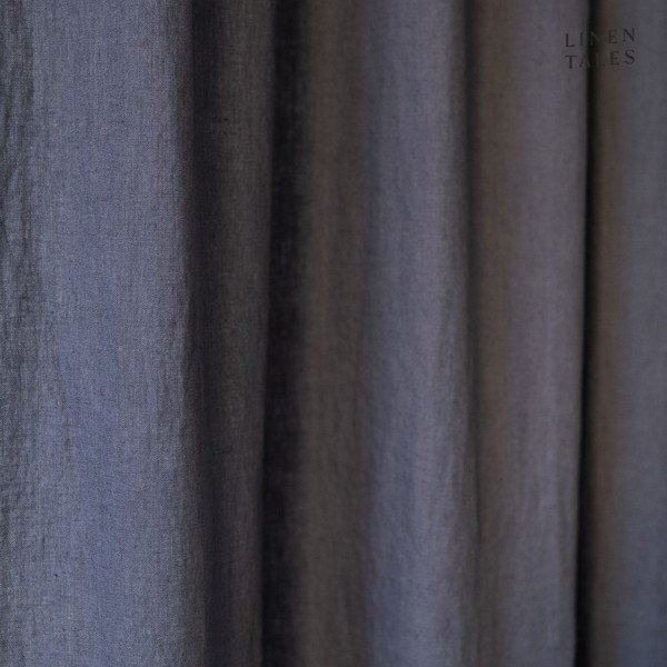 Tamno siva zavjesa 140x300 cm Night Time - Linen Tales-image-2