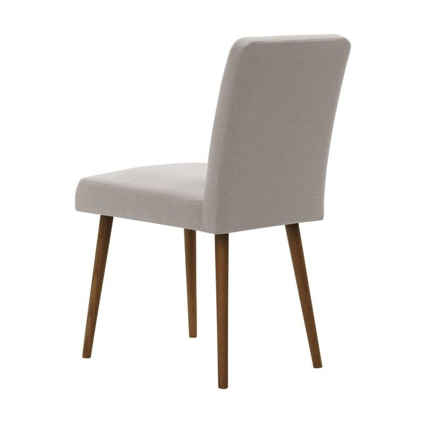 Sivo-smeđa stolica s tamno smeđim nogama od bukovog drveta Ted Lapidus Maison Fragrance-image-3