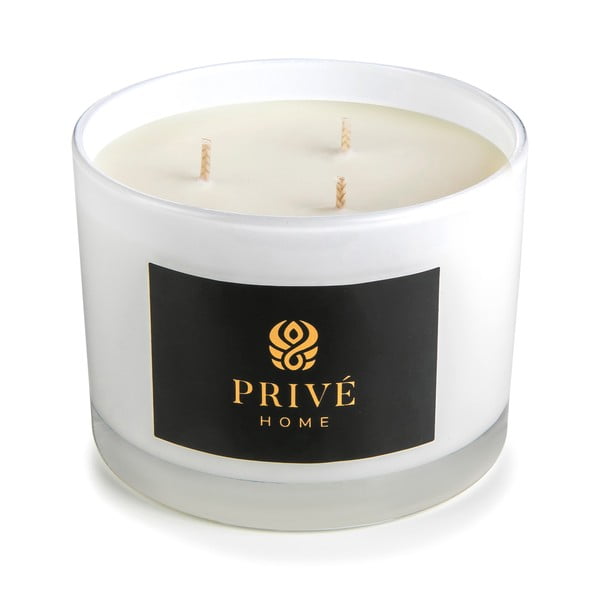 Mirisna svijeća od sojinog voska vrijeme gorenja 35 h Safran-Ambre Noir – Privé Home