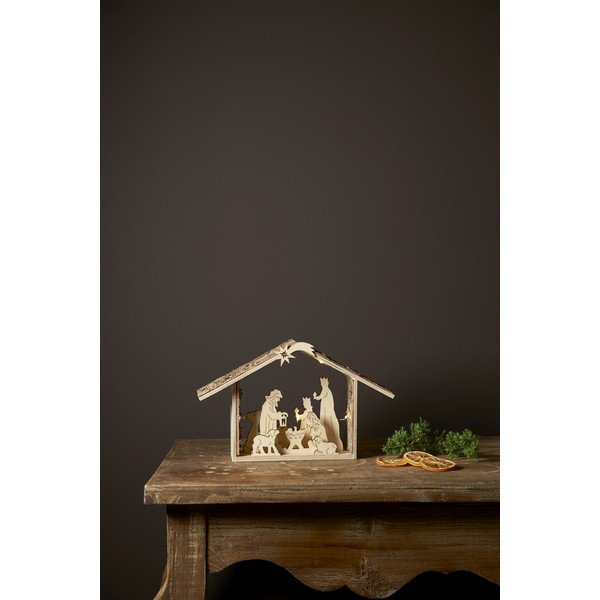 Smeđi svjetlosni ukras s božićnim motivom Yuletide – Star Trading-image-4