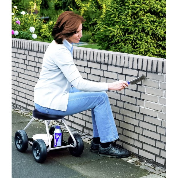 Crna/siva stolica za vrtlarenje Secura – Maximex-image-1