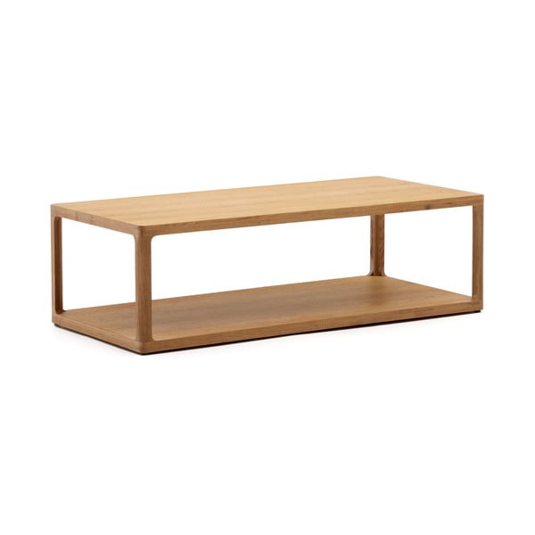 Stolić za kavu u dekoru hrasta u prirodnoj boji 65x140 cm Maymai – Kave Home-image-2