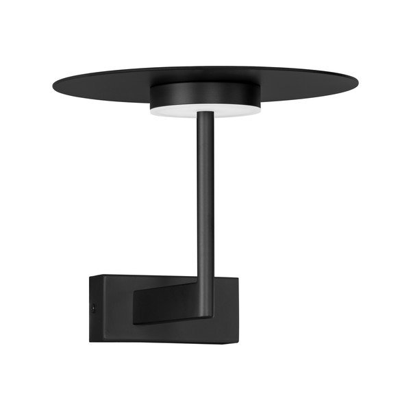 Mat crna LED zidna lampa aluminijska Tovi – Nova Luce