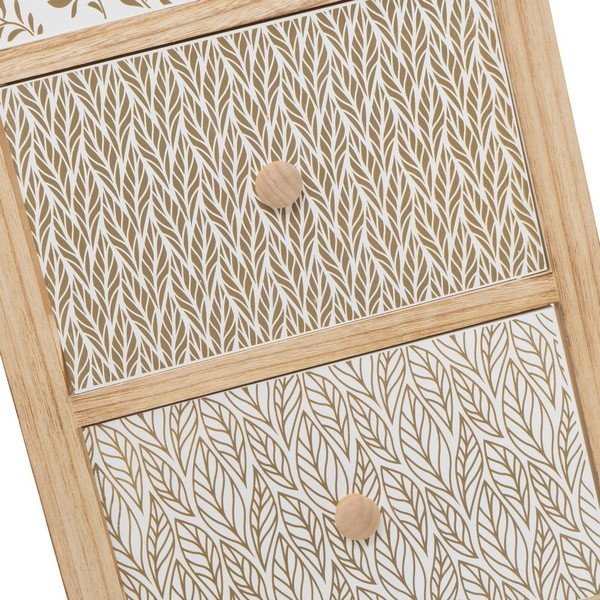 Visoka komoda od masivne paulovnije u prirodnoj boji 34x78 cm – Casa Selección-image-4