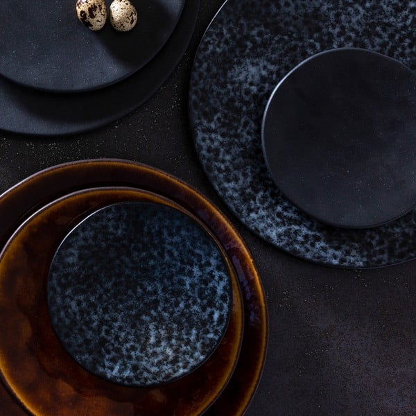 Sivi pladanj od kamenine Costa Nova Roda Mimas, ⌀ 16 cm-image-1