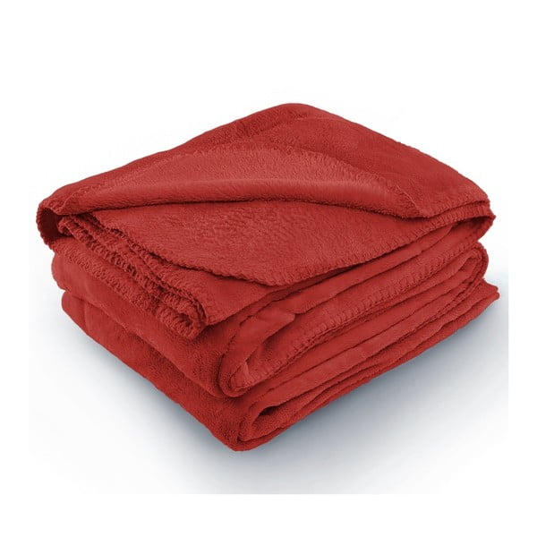Crvena deka od mikrovlakna AmeliaHome Tyler, 170 x 200 cm