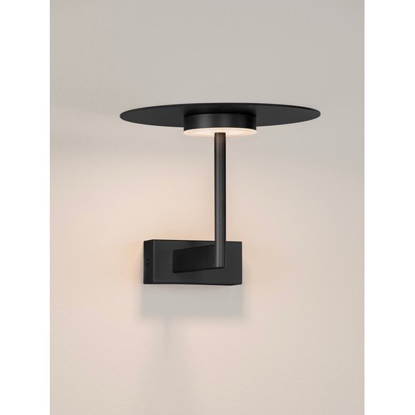 Mat crna LED zidna lampa aluminijska Tovi – Nova Luce-image-3