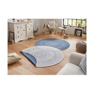 Plavi vanjski tepih NORTHRUGS Porto, ø 200 cm