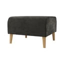 Tamno sivi baršunast tabure Carole – Ropez