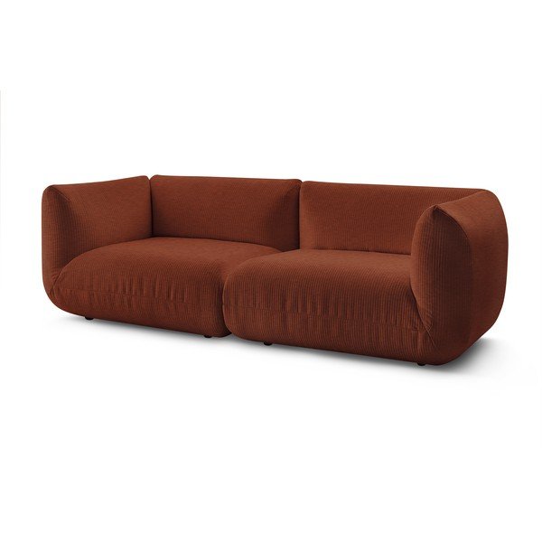 Narančasta samt sofa 260 cm Lecomte - Bobochic Paris-image-3