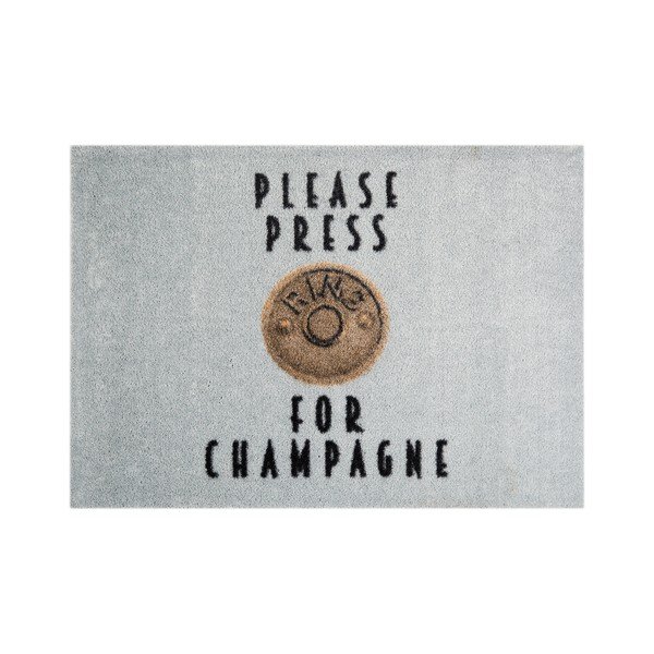 Siva prostirka Mint Rugs StateMat Please Press, 50 x 75 cm