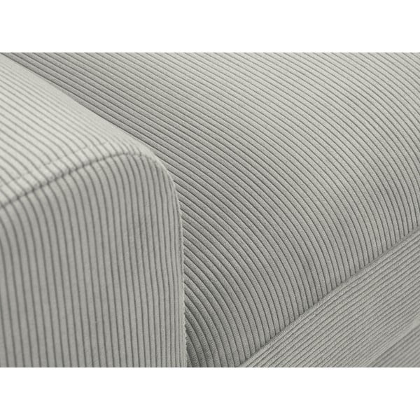 Svijetlo siva kutna garnitura na razvlačenje od samta Micadoni Home Moghan, desni kut-image-1